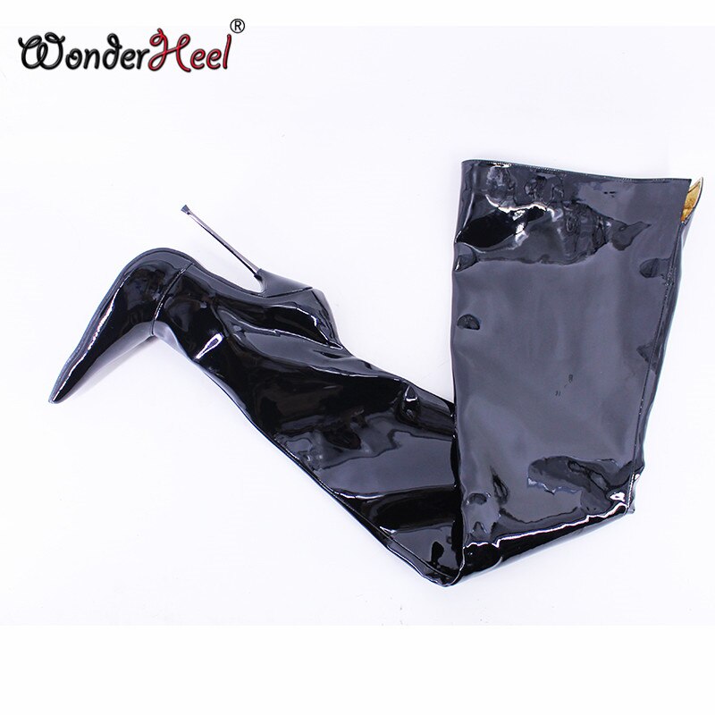 Wonderheel New 16cm Stiletto Heel Super High Heels Extremely Pointed Toe Ultra Thin Metal Heel Sexy Girl Over Knee Boots Dropshipping